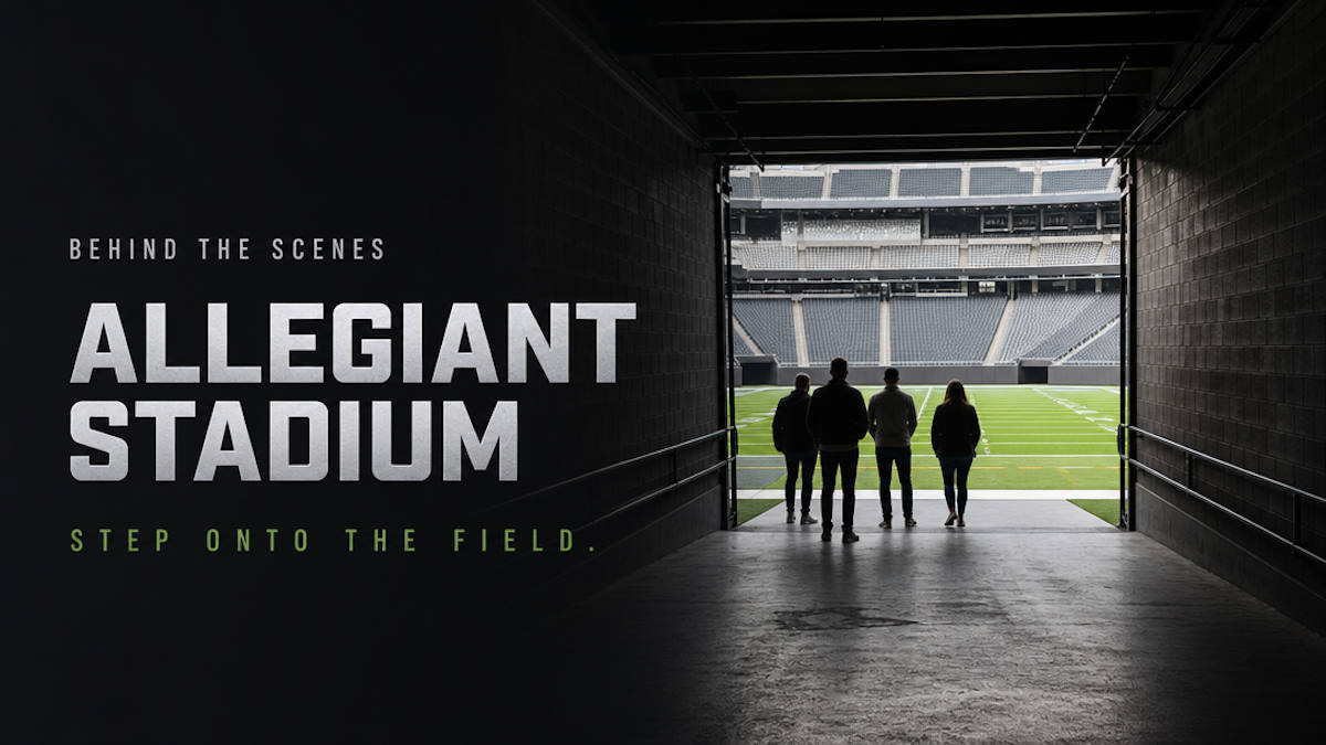 Allegiant Stadium tour behind the scenes Las Vegas Raiders