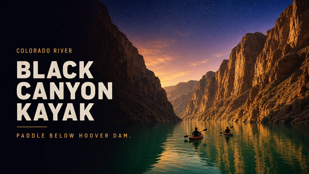 Black Canyon kayak tours on the Colorado River below Hoover Dam near Las Vegas