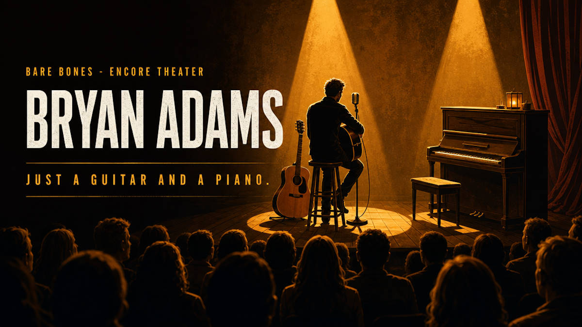 Bryan Adams Bare Bones acoustic show at Encore Theater Wynn Las Vegas