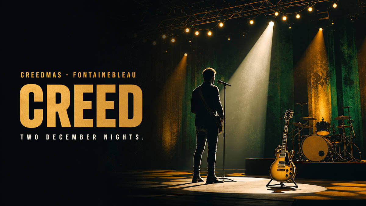 Creed performing Creedmas at BleauLive Theater inside Fontainebleau Las Vegas