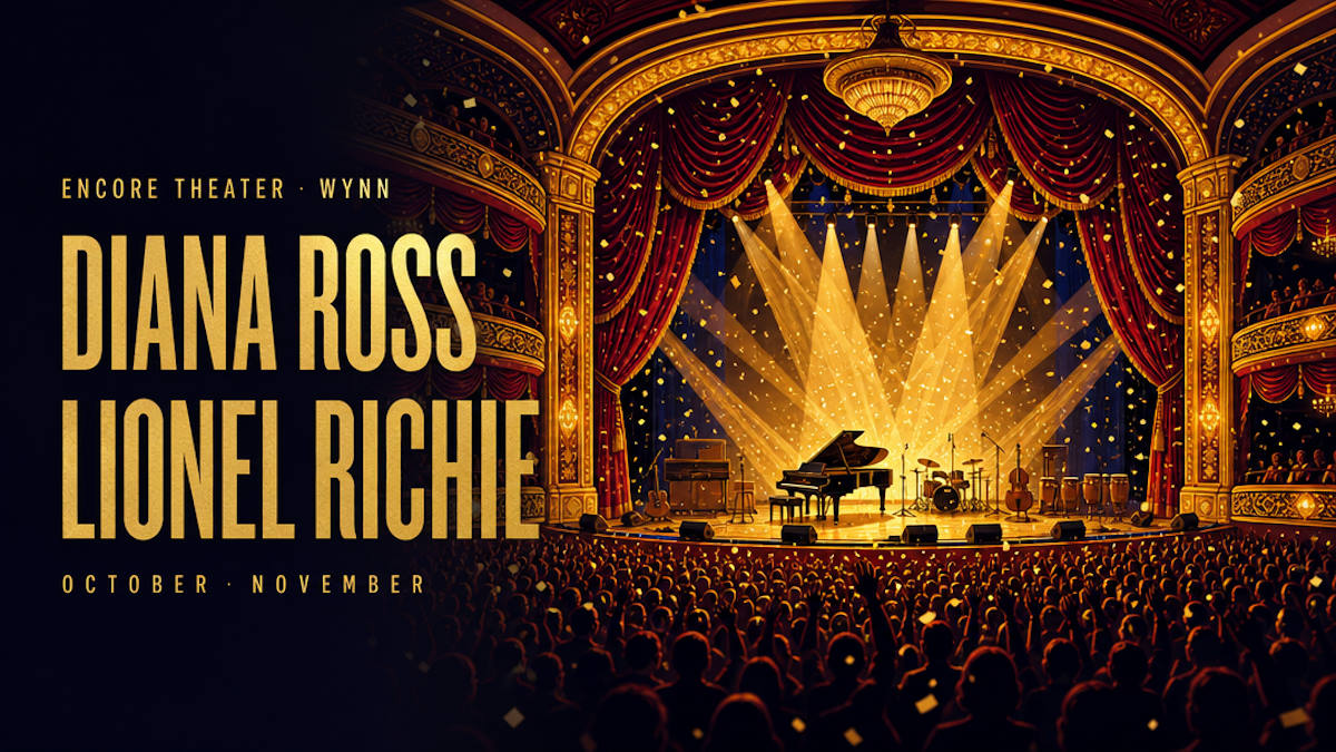 Illustrative editorial header for Motown-era legends performing at a Las Vegas theater