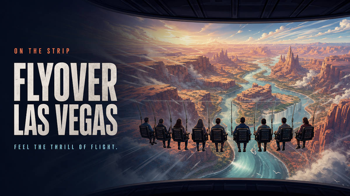 FlyOver Las Vegas immersive flight ride on the Strip