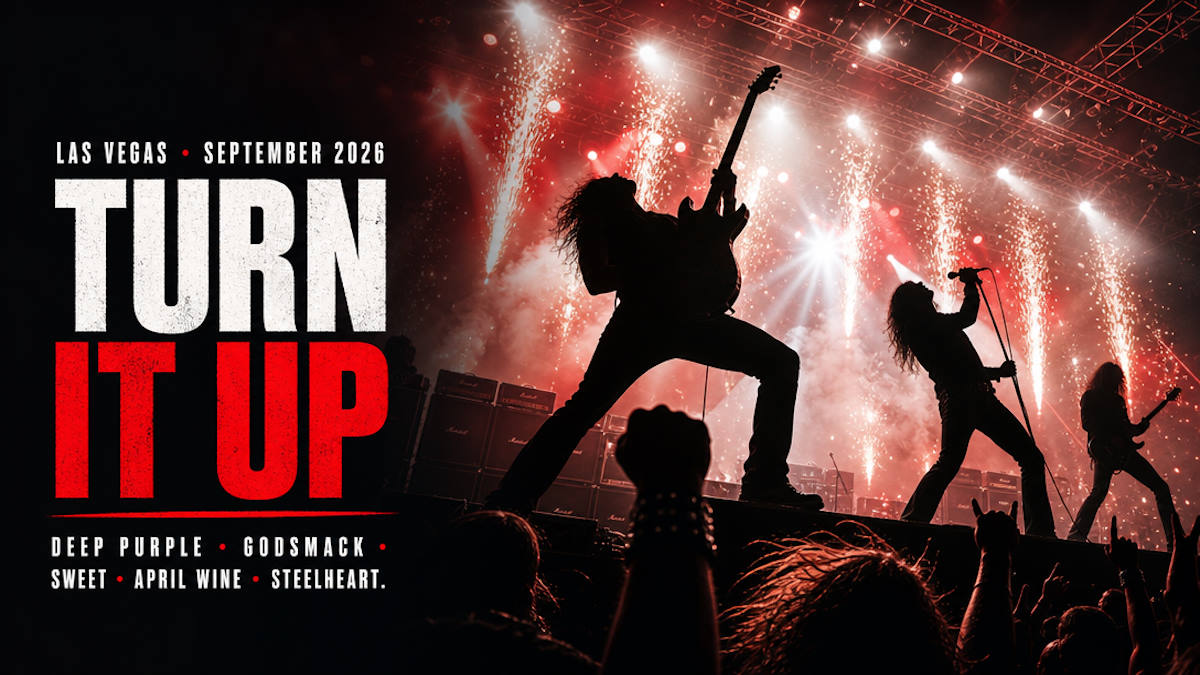 Hard rock and hair metal concerts in Las Vegas fall 2026: Deep Purple, Godsmack, Sweet, April Wine, and Steelheart