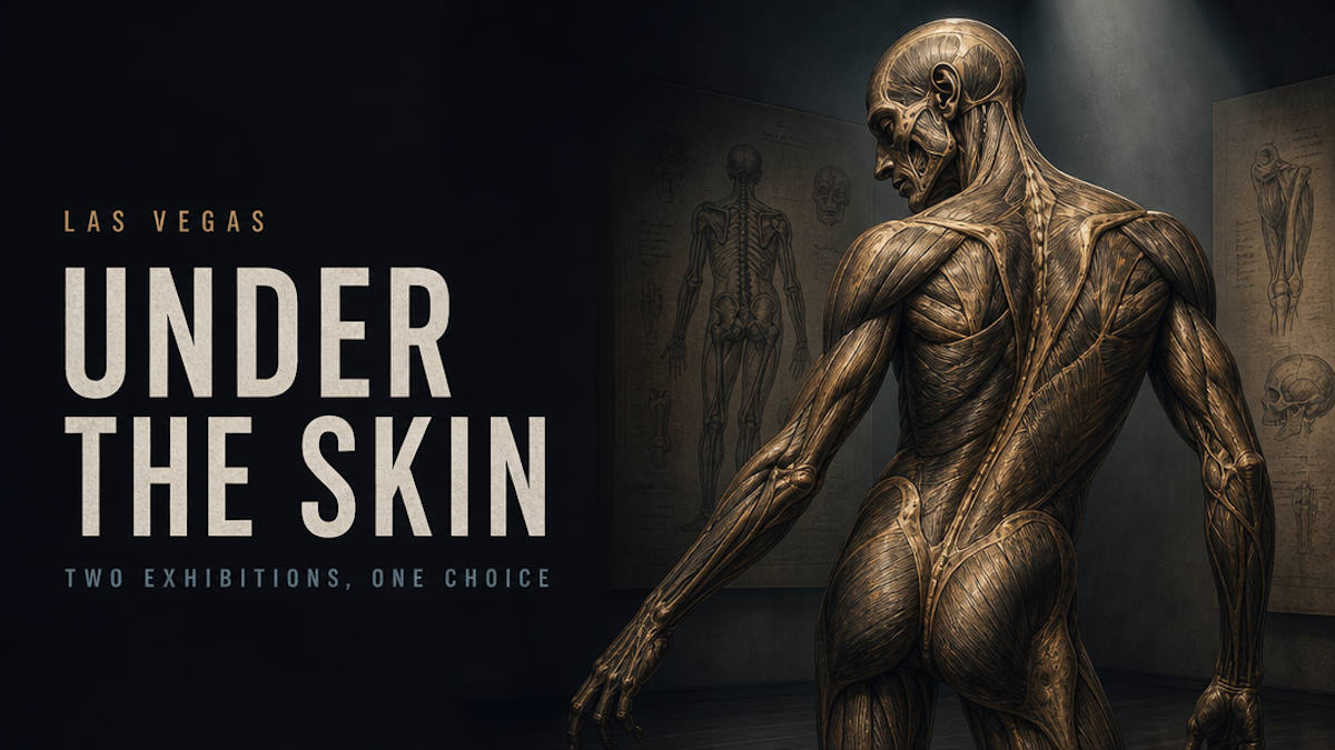 The two human body exhibitions in Las Vegas: Bodies at the Luxor and REAL BODIES at Horseshoe