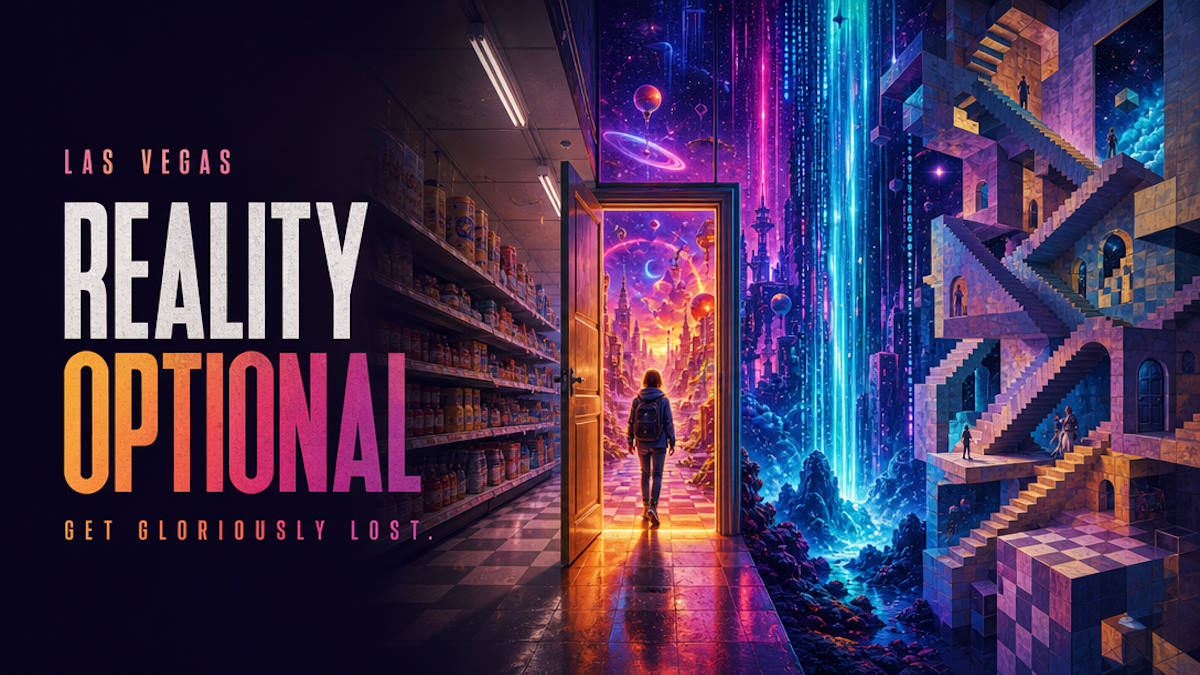 Las Vegas immersive art and illusion attractions: Meow Wolf, Arte Museum, and Museum of Illusions