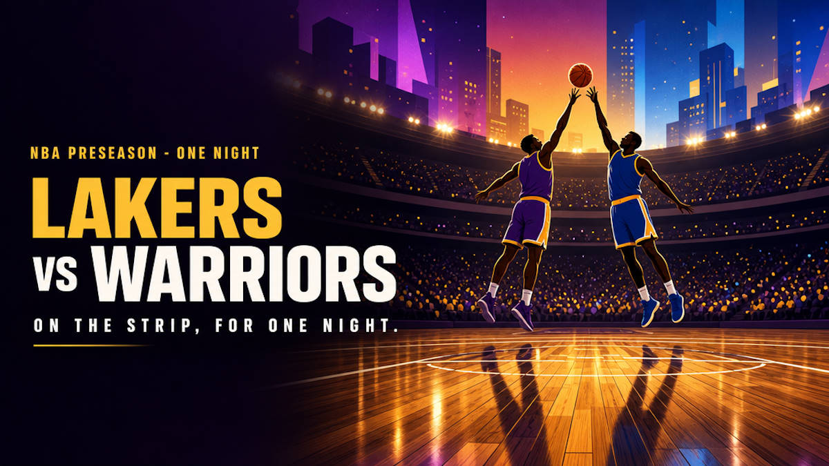 NBA preseason basketball at T-Mobile Arena on the Las Vegas Strip