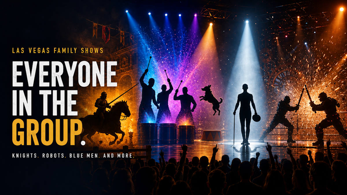 5 Las Vegas shows for families 2026 - Tournament of Kings, Blue Man Group, BattleBots and more