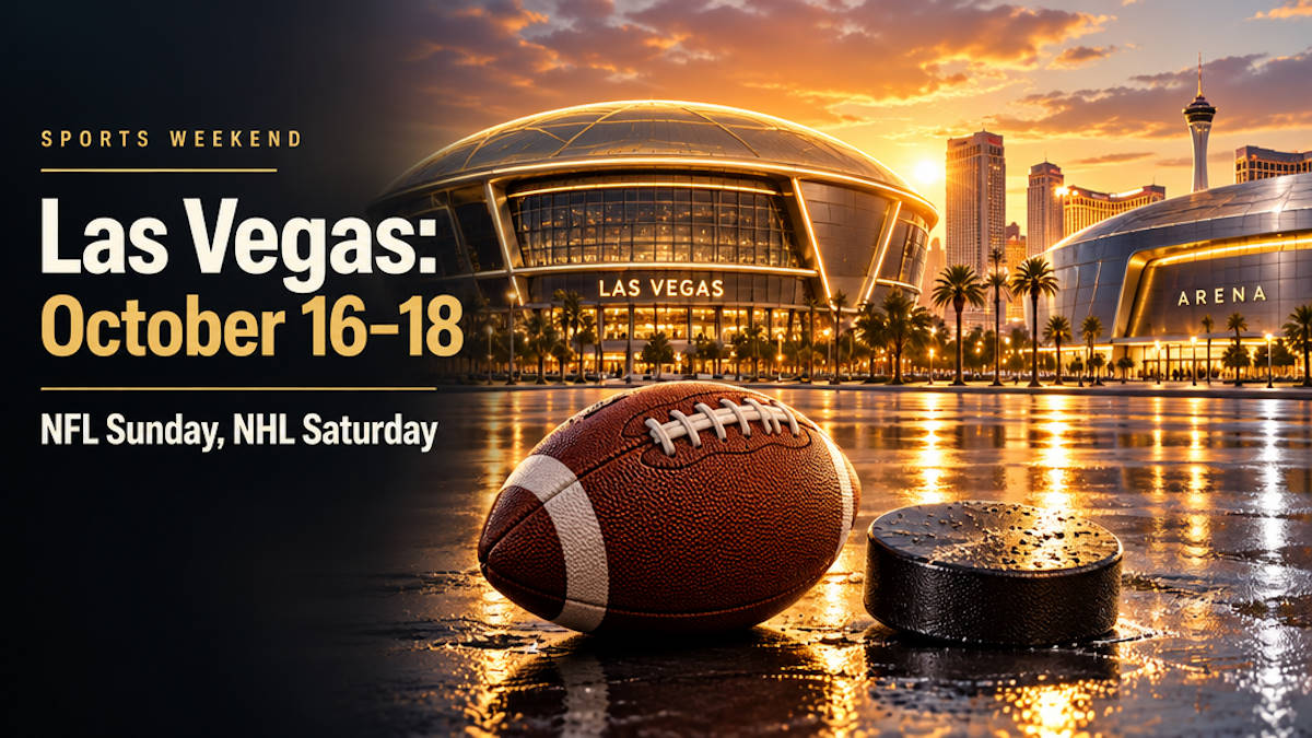 Las Vegas sports this weekend, October 16 to 18, 2026: NFL at Allegiant Stadium and NHL at T-Mobile Arena
