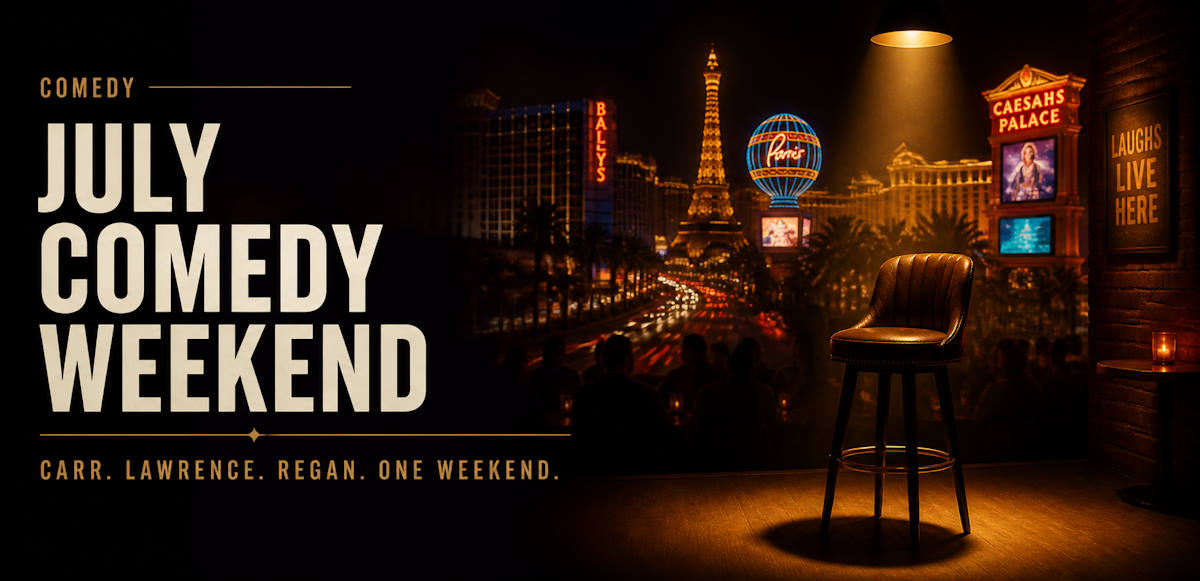 Comedy shows Las Vegas July 2026 - Jimmy Carr, Martin Lawrence, Brian Regan
