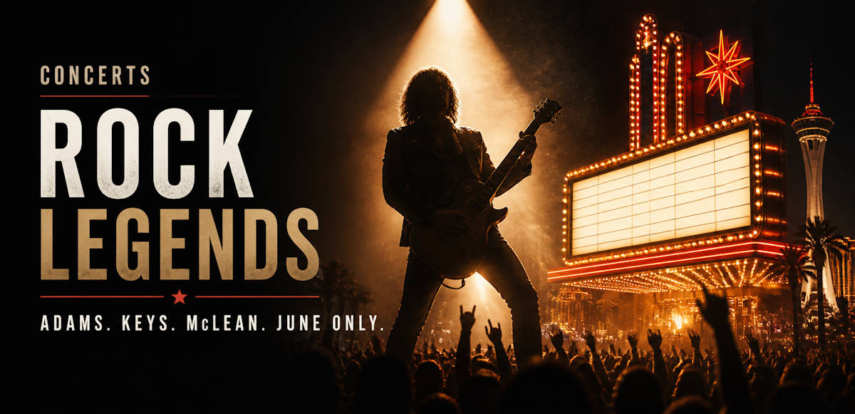 Rock and Americana concerts Las Vegas June 2026 - Bryan Adams, The Black Keys and more