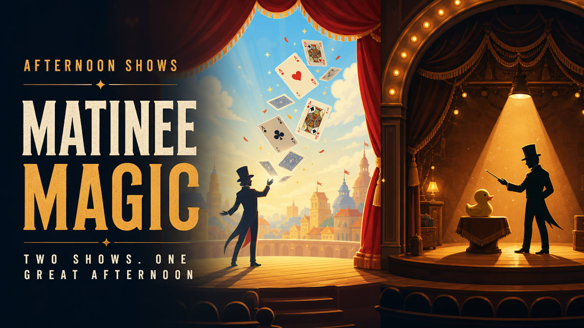 Nathan Burton and Adam London Laughternoon afternoon magic shows in Las Vegas
