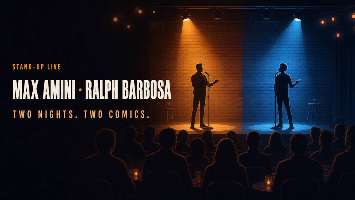 Max Amini and Ralph Barbosa stand-up comedy in Las Vegas August 2026
