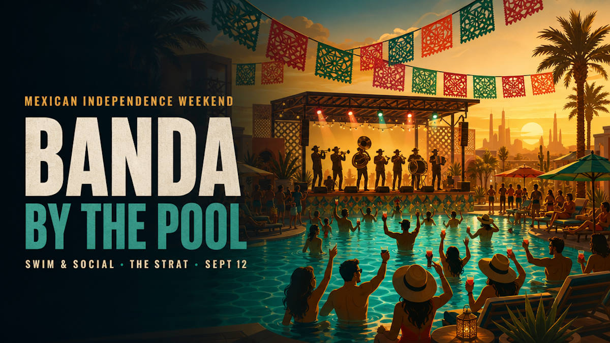 Mexican Independence Day banda pool concert at Swim and Social Pool at The STRAT Las Vegas