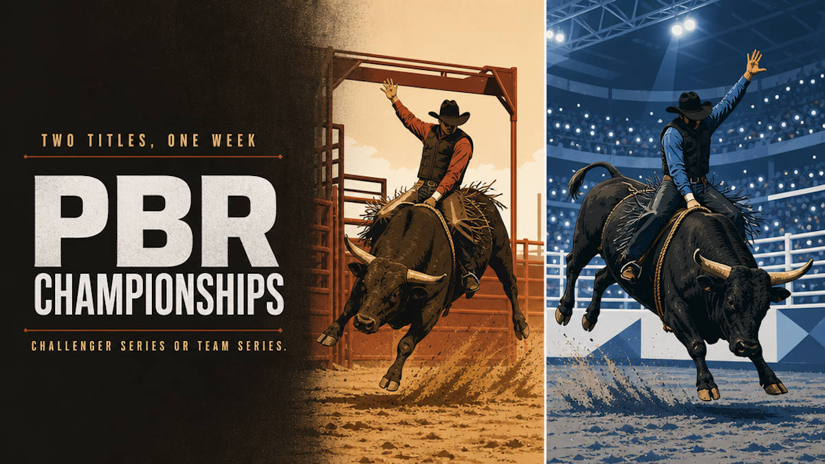 PBR bull riding championships in Las Vegas at South Point Arena and T-Mobile Arena