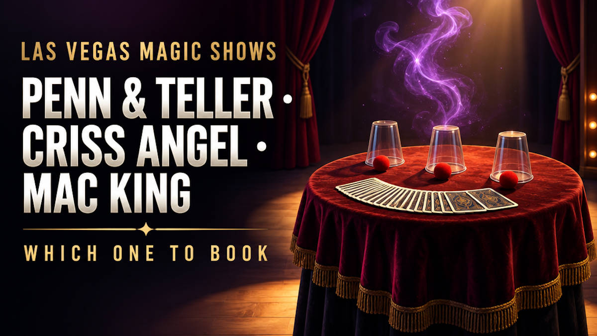 Penn & Teller vs Criss Angel vs Mac King: three Las Vegas magic shows compared