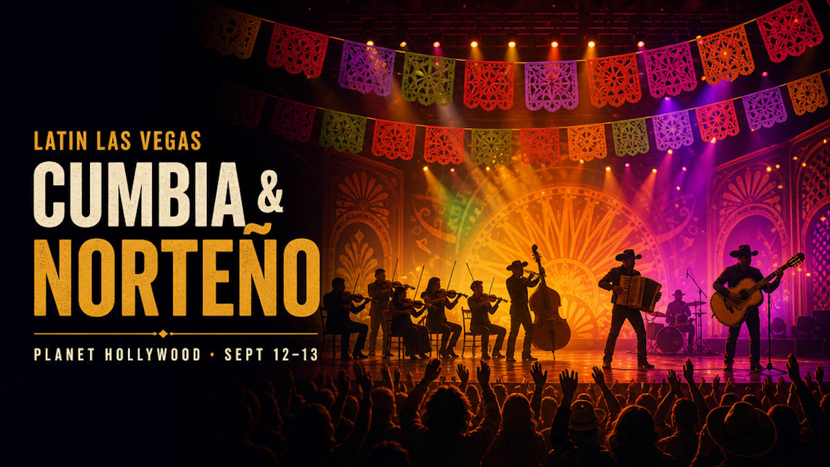 Regional Mexican concerts at Planet Hollywood: Los Angeles Azules cumbia and Los Tucanes de Tijuana norteno