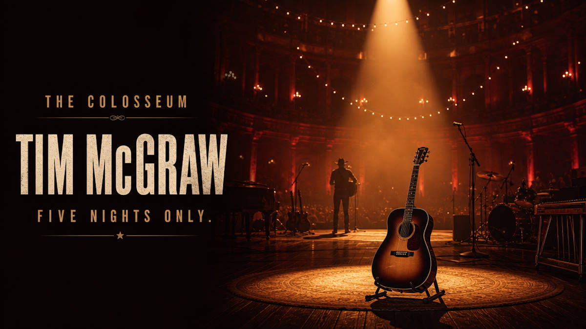 Tim McGraw live in concert at The Colosseum Caesars Palace Las Vegas 2026