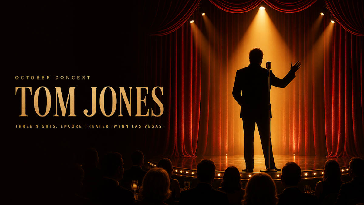 Tom Jones live at Encore Theater Wynn Las Vegas October 2026